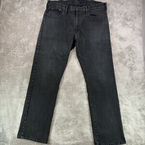 Polo Ralph Lauren Men’s 38x32 Black Classic Fit Preppy Straight Leg Denim Jeans
